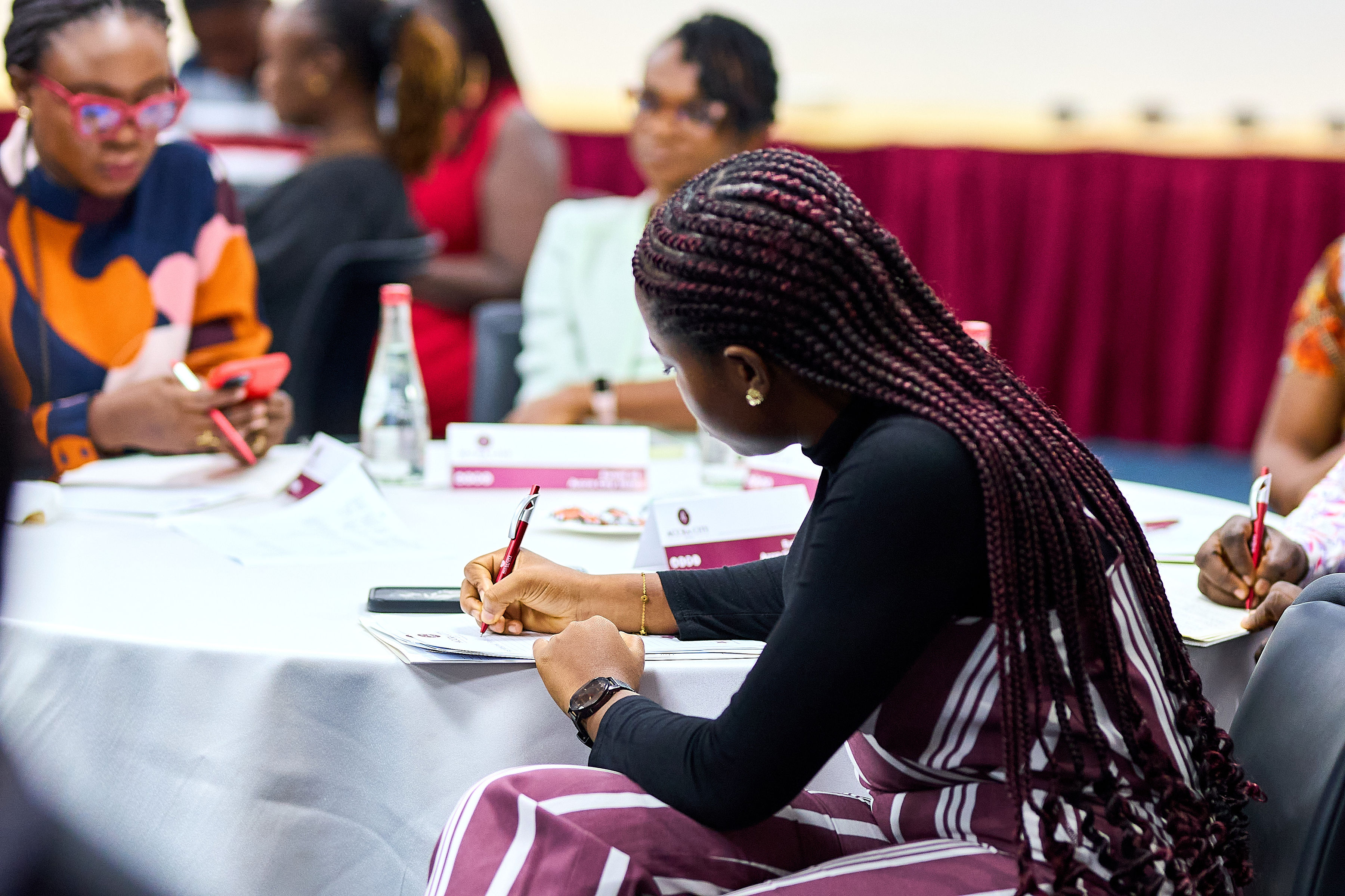 Group discussion during a COME program